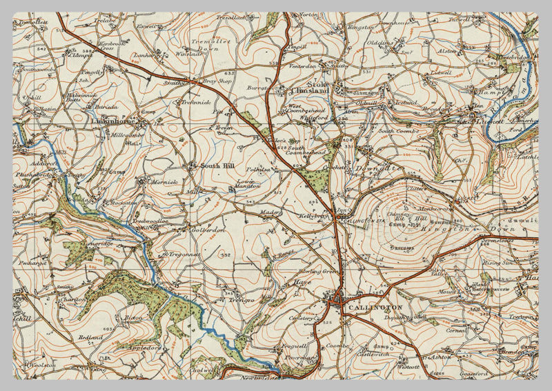 1920 Collection - Dartmoor, Travistock & Launceston Ordnance Survey Map
