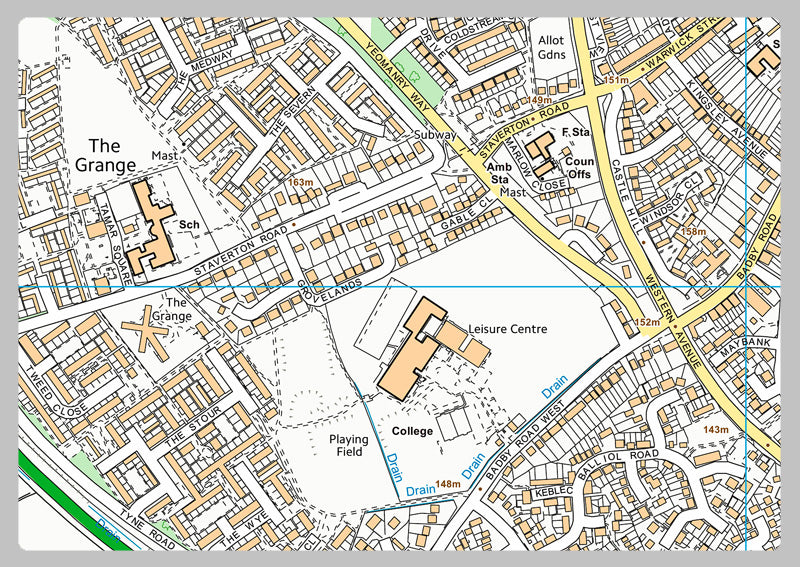Daventry Street Map
