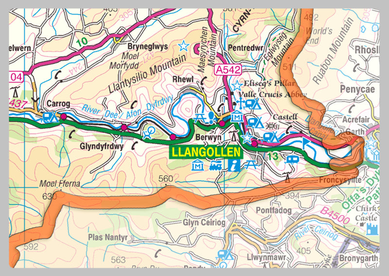 Denbighshire County Map