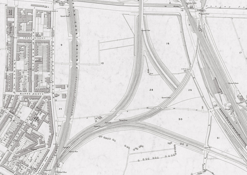London 1872 Ordnance Survey Map - Sheet LVII - Deptford