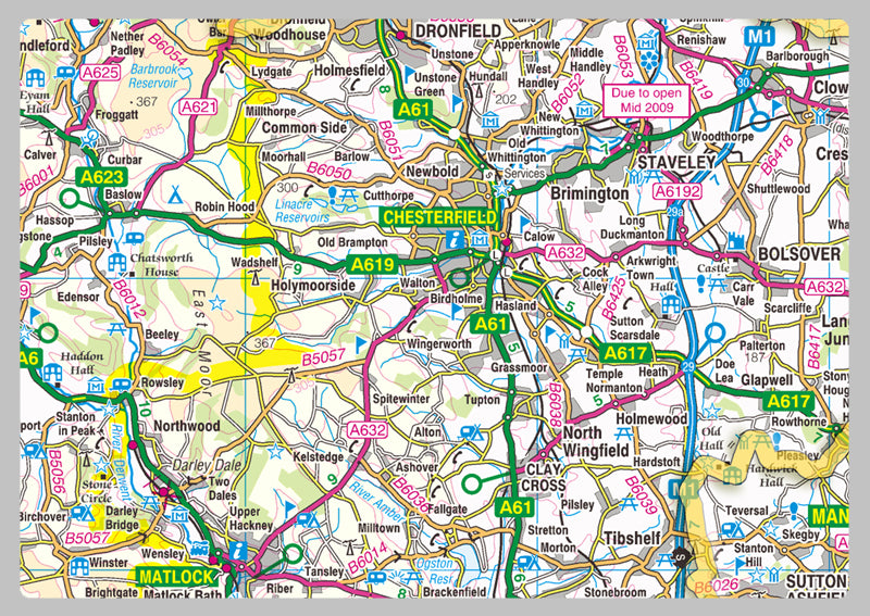 Derbyshire County Map