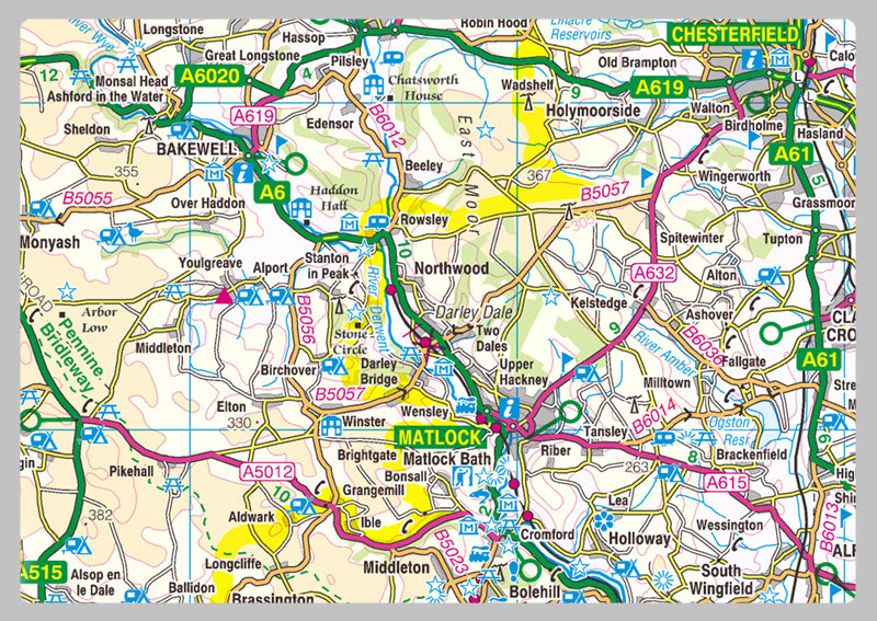 Derbyshire County Map