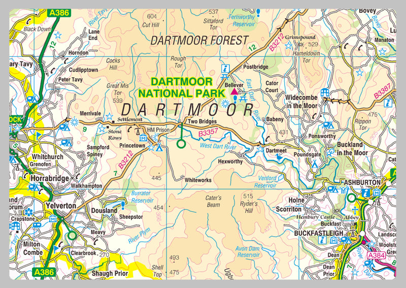 Wall Map Devon Devon County Map– I Love Maps