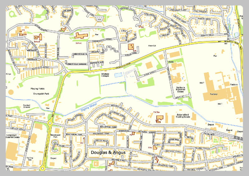 Dundee Street Map