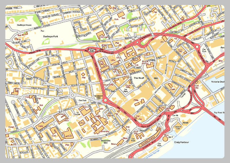 Dundee Street Map