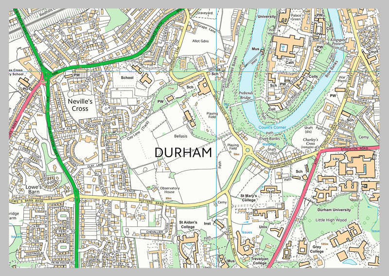 Durham Street Map
