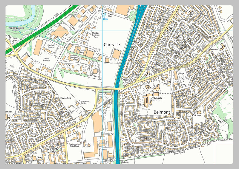 Durham Street Map