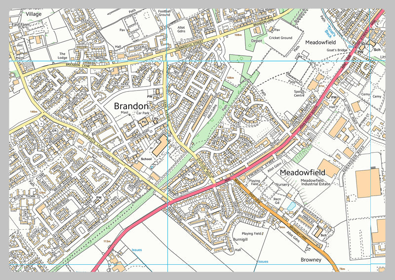 Durham Street Map