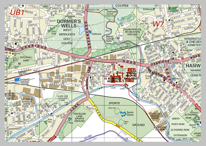 Ealing London Borough Map