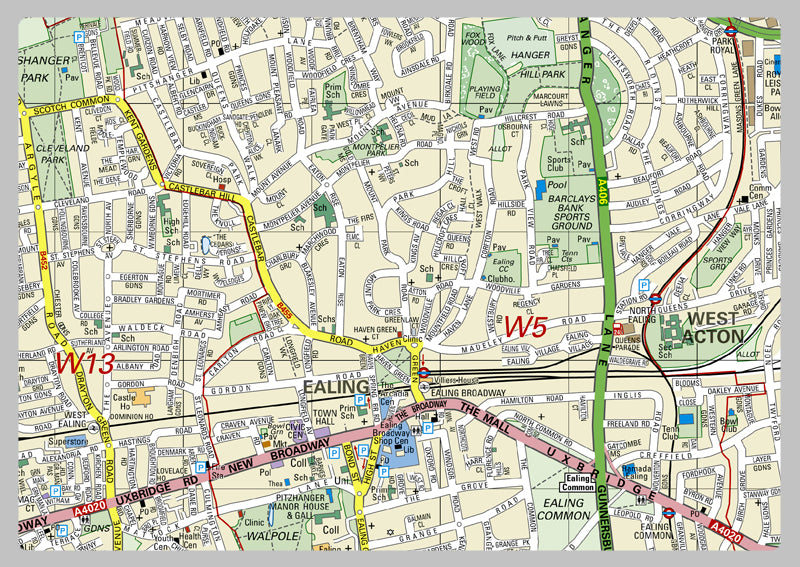 Ealing London Borough Map