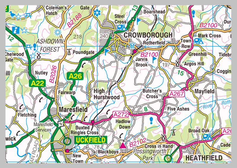 East Sussex County Map