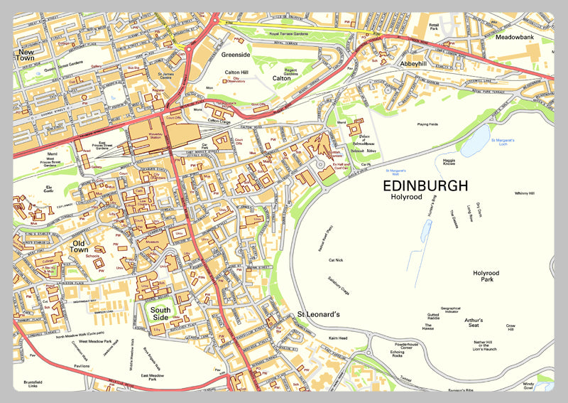 Edinburgh Street Map