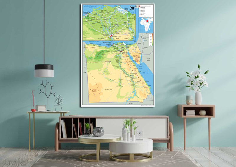 Egypt Physical Map