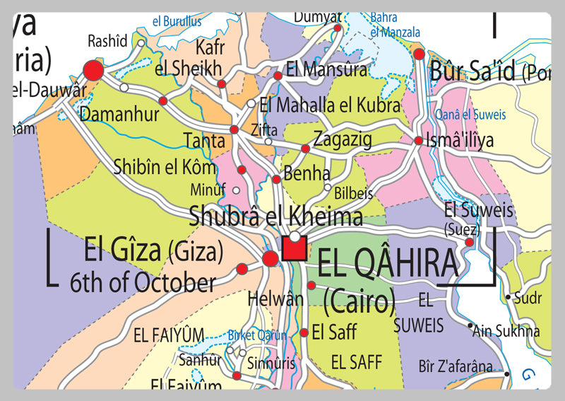 Egypt Political Map– I Love Maps