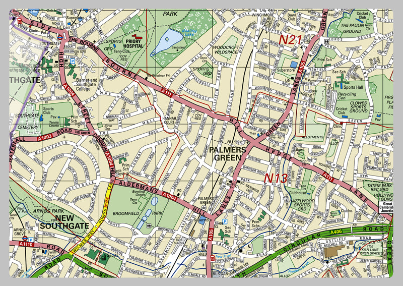 Enfield London Borough Map