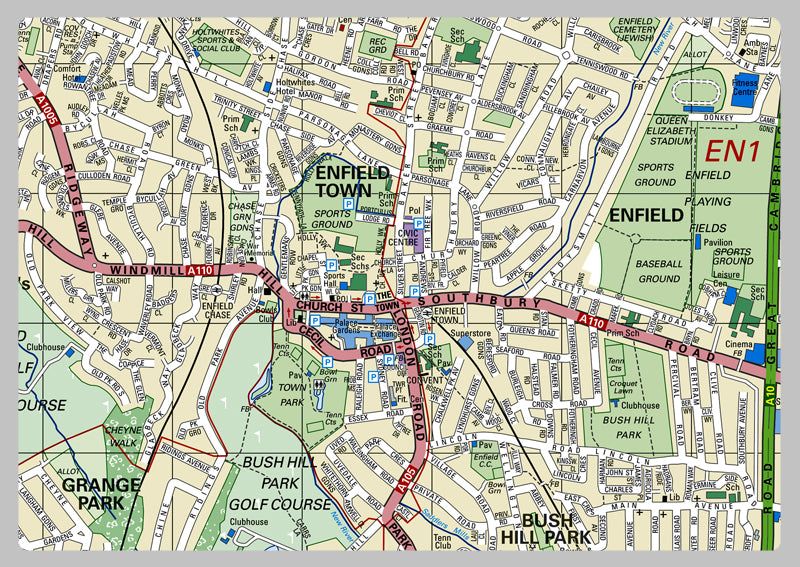 Enfield Rangers Map Enfield London Borough Map– I Love Maps