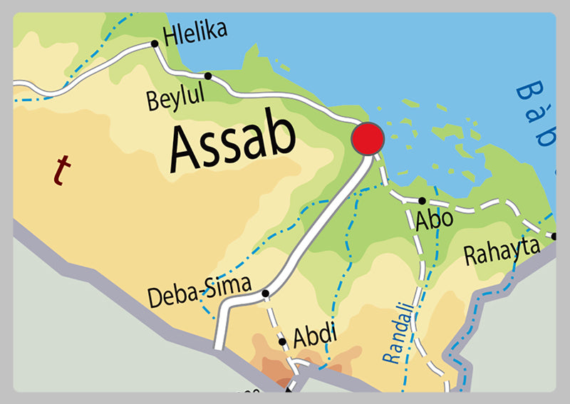 Physical Map of Eritrea - The Oxford Collection