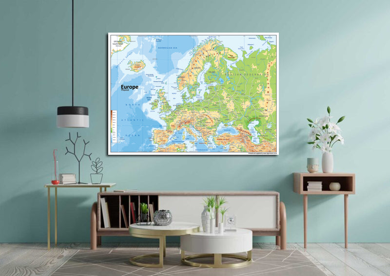 Europe Physical Map