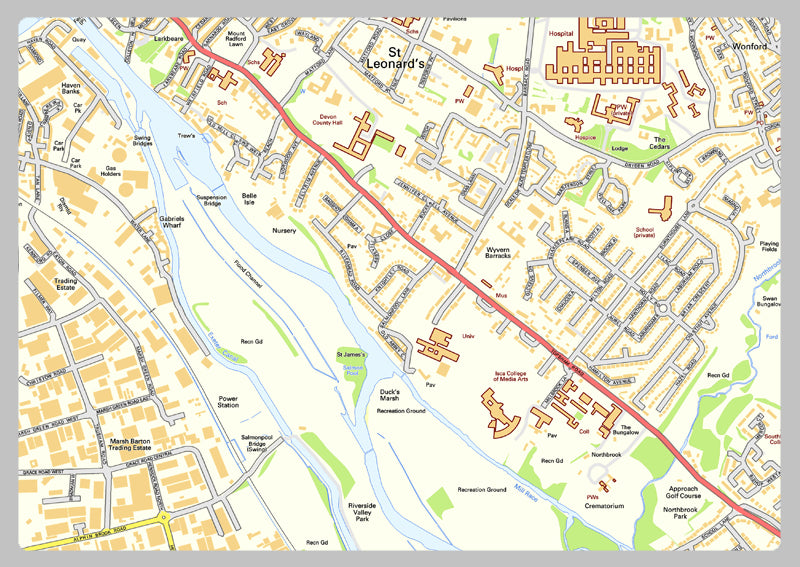 Exeter Street Map– I Love Maps