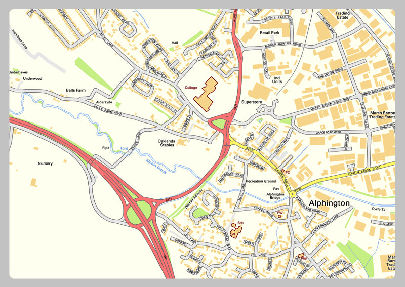 Exeter Street Map