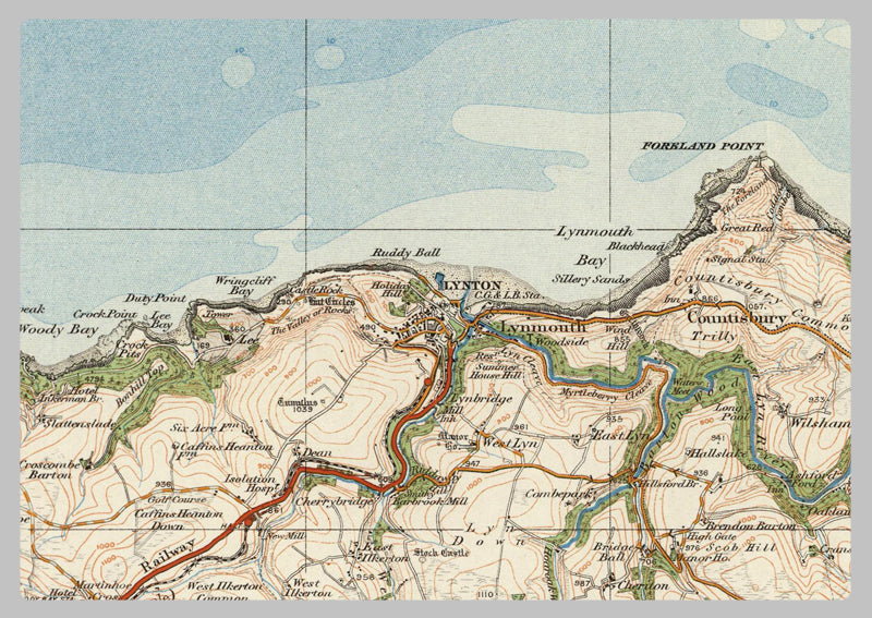 1920 Collection - Exmoor Ordnance Survey Map