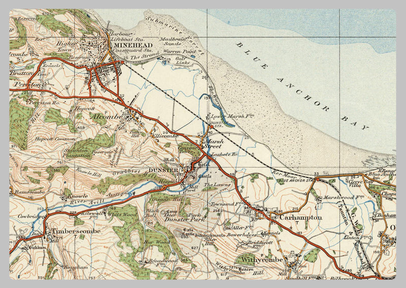 1920 Collection - Exmoor Ordnance Survey Map