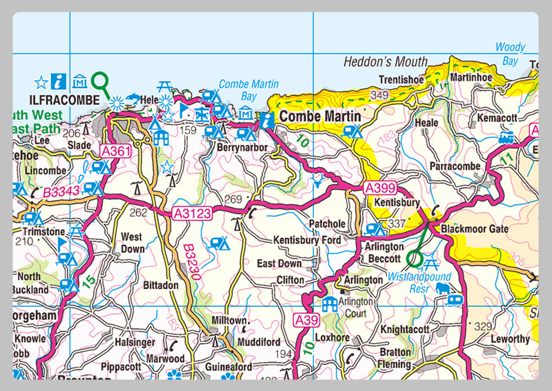 Exmoor National Park Map