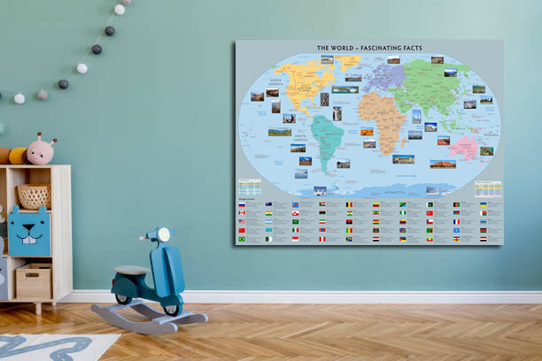 World Map of Fascinating Facts