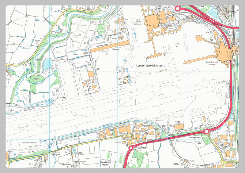 Gatwick Airport Street Map