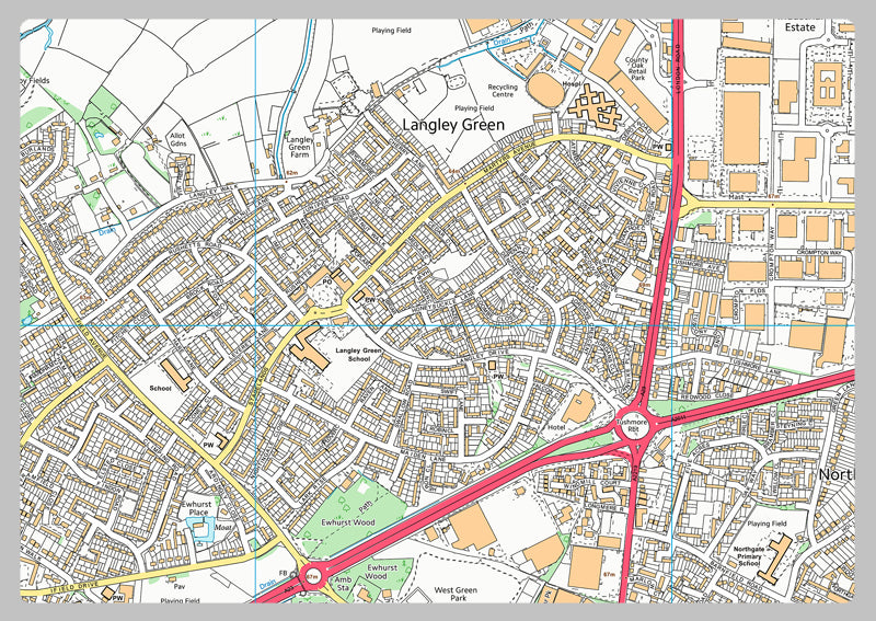 Gatwick Airport Street Map