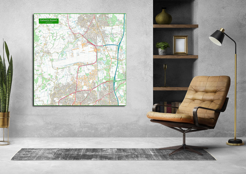 Gatwick Airport Street Map
