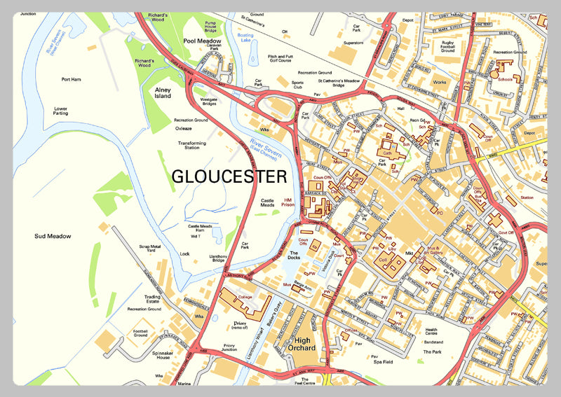 Gloucester Street Map