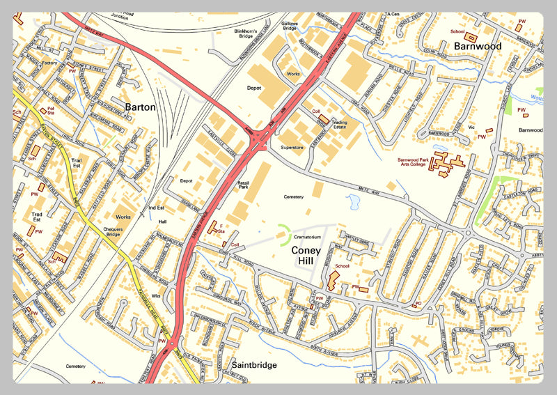 Gloucester Street Map