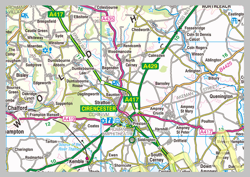 Gloucestershire County Map