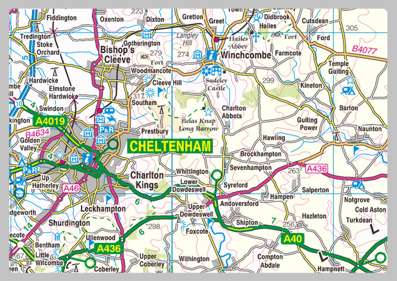 Gloucestershire County Map