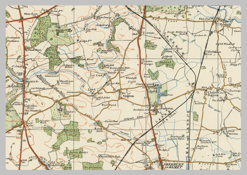 1920 Collection - Goole & Pontefract Ordnance Survey Map