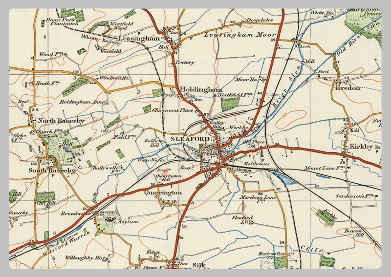 1920 Collection - Grantham Ordnance Survey Map