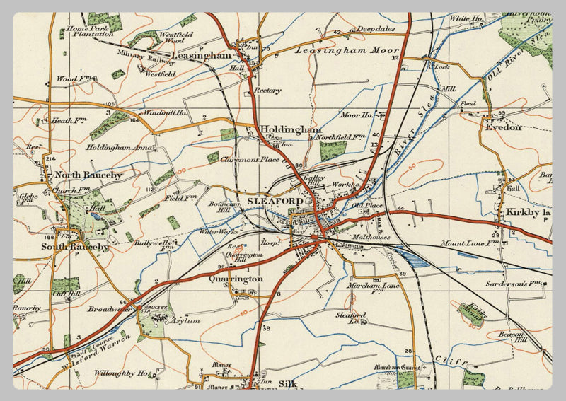 Grantham Postcode Map 1920 Collection - Grantham Ordnance Survey Map– I Love Maps