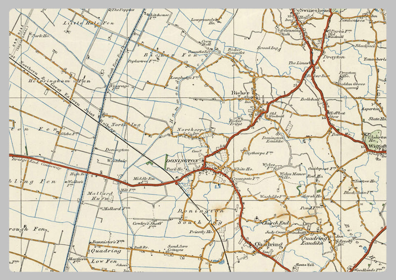 1920 Collection - Grantham Ordnance Survey Map