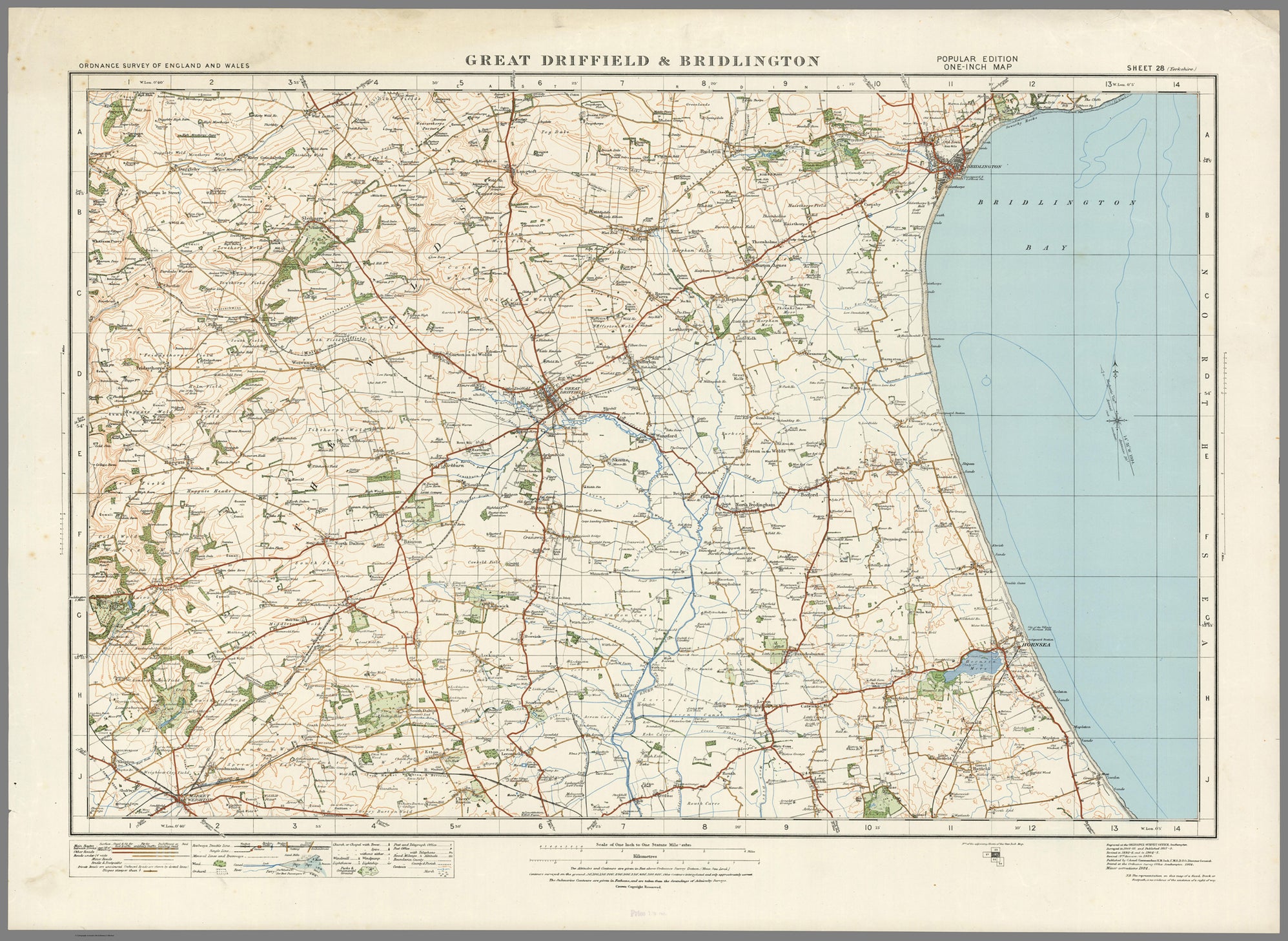 1920 Collection - Great Driffield & Bridlington Ordnance Survey Map– I ...