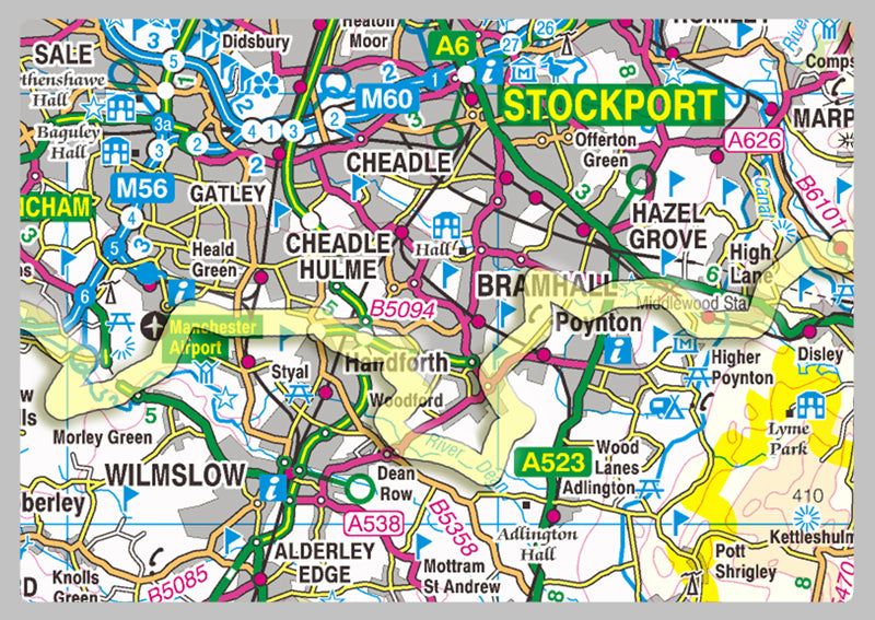 Gm Map With Postcode Greater Manchester Map– I Love Maps