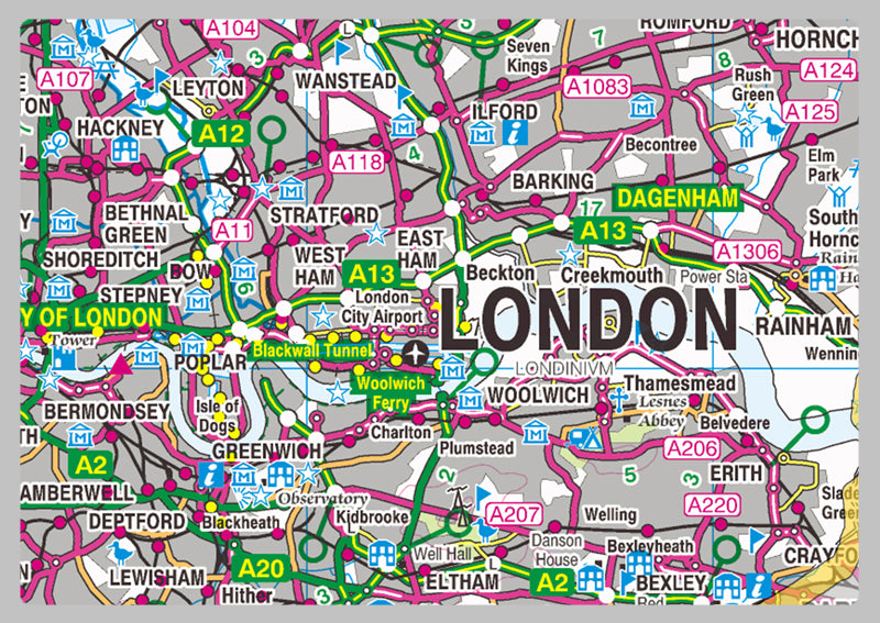 Greater London County Map