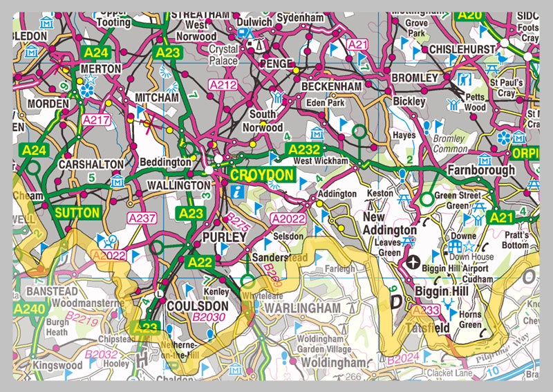 Greater London County Map