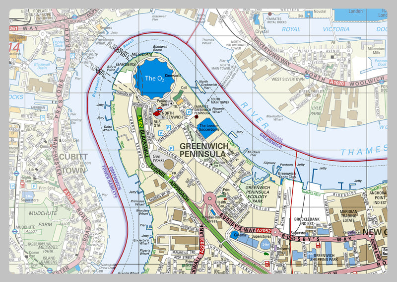 Greenwich London Borough Map