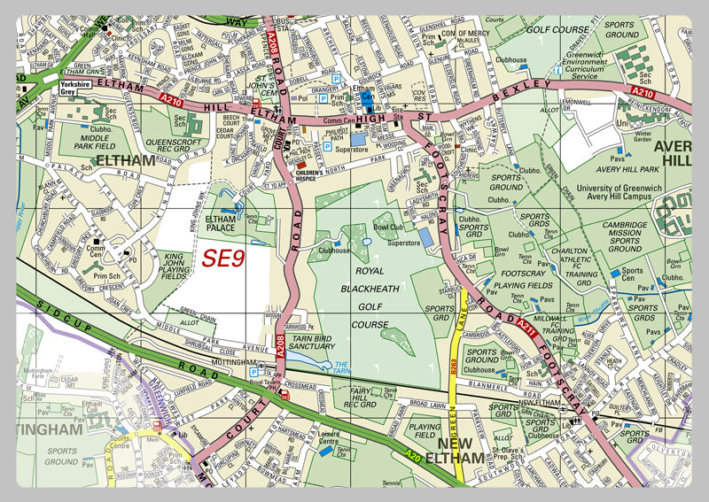 Greenwich London Borough Map