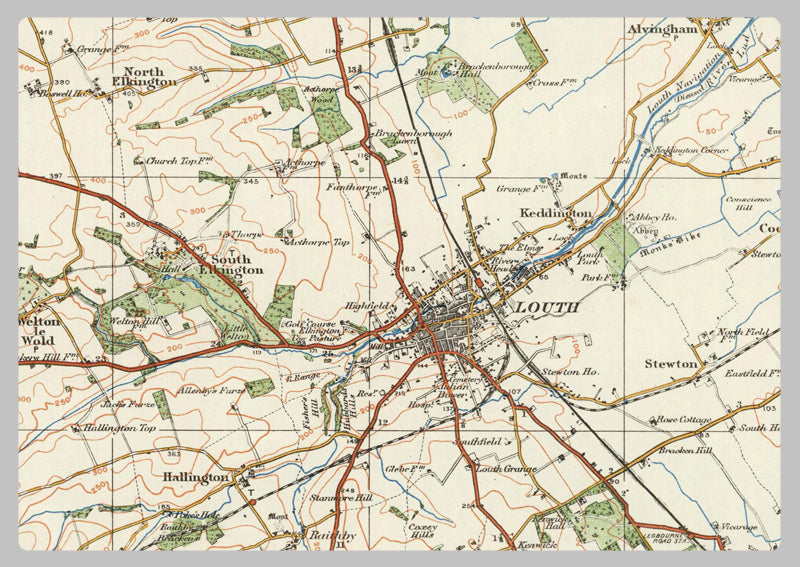 1920 Collection - Grimsby & Louth Ordnance Survey Map