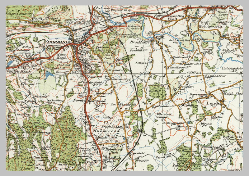 1920 Collection - Guildford & Horsham Ordnance Survey Map