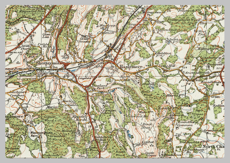 1920 Collection - Guildford & Horsham Ordnance Survey Map