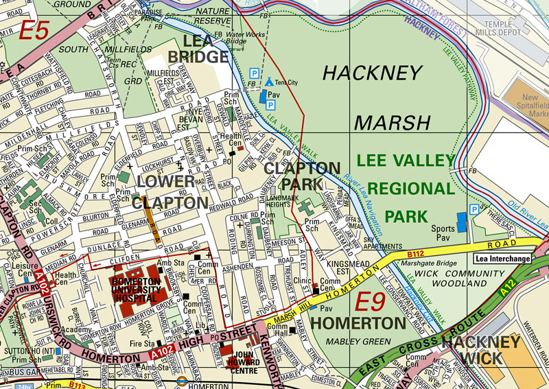 Hackney London Borough Map I Love Maps