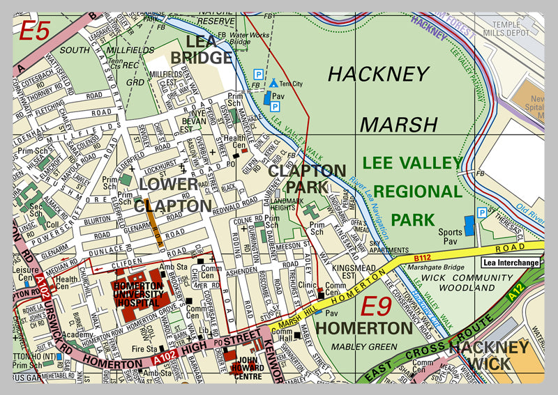 Hackney London Borough Map